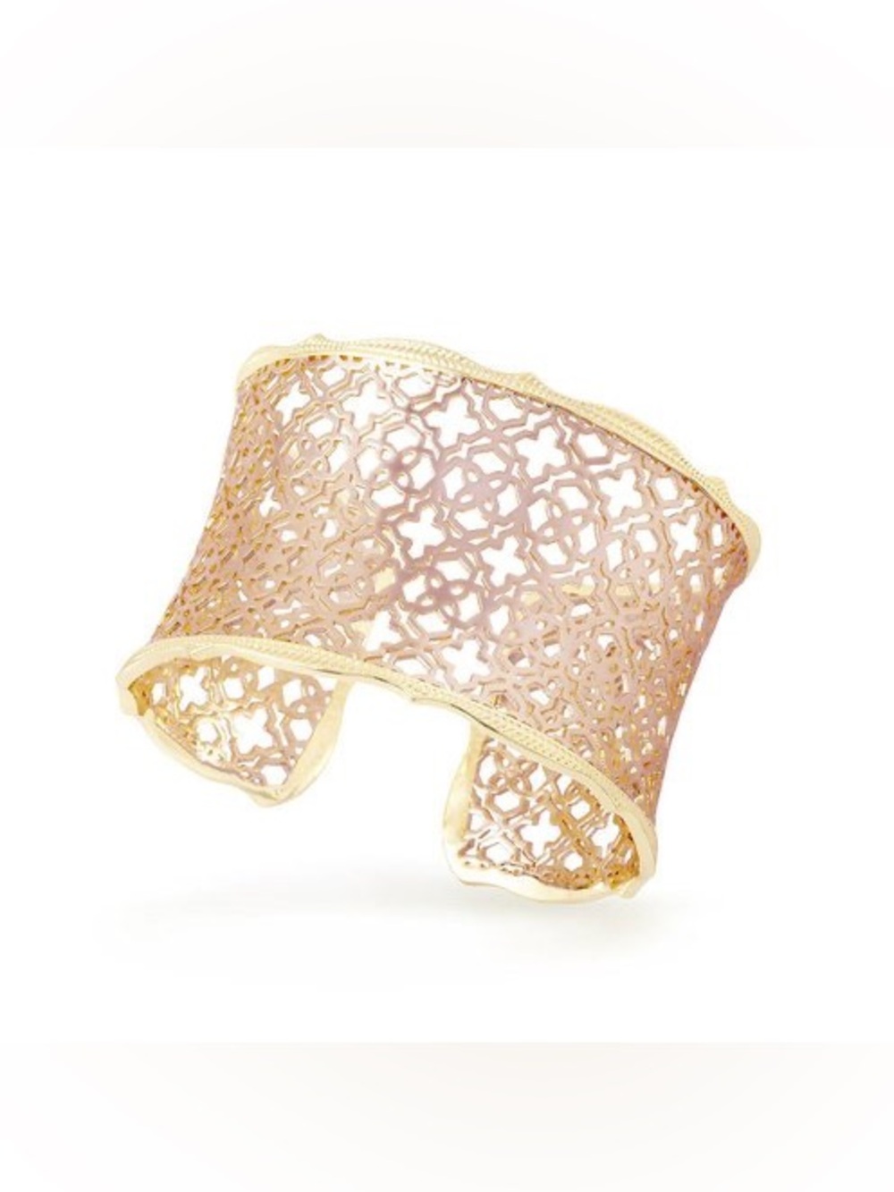 Kendra Scott Candice Cuff Bracelet Rose Gold/ Gold Filagree mix w/ Dustbag